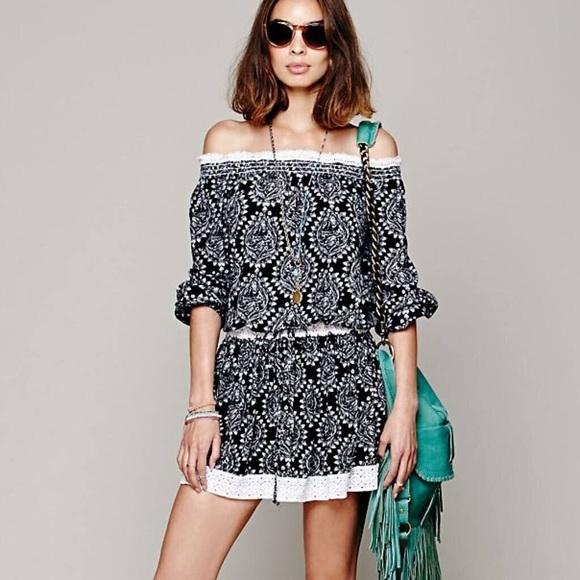 Off shoulder free people tunic top shirt - Picture 1 of 10
